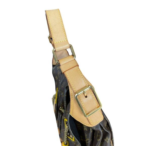 Louis Vuitton Monogram Kalahari GM Hobo Beaded Rope Shoulder Bag Metallic LV EUC - Picture 16 of 16